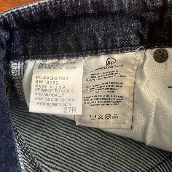 AG Adriano Goldschmied Jeans Farah High-Rise Stretch Skinny Ankle Jeans Size 27R - Picture 16 of 16